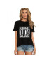 THEICONIC Tricou dama negru - Straight Outta Calarasi - Pled.ro