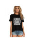 THEICONIC Tricou dama negru - Straight Outta Covasna - Pled.ro