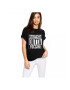 THEICONIC Tricou dama negru - Straight Outta Focsani - Pled.ro