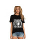 THEICONIC Tricou dama negru - Straight Outta Piatra Neamt - Pled.ro