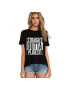 THEICONIC Tricou dama negru - Straight Outta Ploiesti - Pled.ro