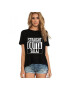 THEICONIC Tricou dama negru - Straight Outta Salaj - Pled.ro