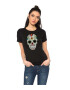 THEICONIC Tricou dama negru - Sugar Skull Colorful - Pled.ro