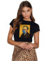 THEICONIC Tricou dama negru - Van Gogh in Pandemie - Pled.ro