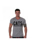 THEICONIC Tricou gri barbati - Cats - Pled.ro