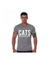 THEICONIC Tricou gri cu alb barbati - Cats - Pled.ro