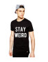 THEICONIC Tricou negru barbati - Stay Wired - Pled.ro