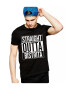 THEICONIC Tricou negru barbati - Straight Outta Bistrita - Pled.ro