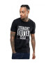 THEICONIC Tricou negru barbati - Straight Outta Cluj - Pled.ro