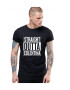 THEICONIC Tricou negru barbati - Straight Outta Colentina - Pled.ro