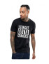 THEICONIC Tricou negru barbati - Straight Outta Crangasi - Pled.ro