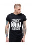 THEICONIC Tricou negru barbati - Straight Outta Giurgiu - Pled.ro