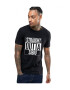 THEICONIC Tricou negru barbati - Straight Outta Sibiu - Pled.ro