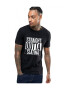 THEICONIC Tricou negru barbati - Straight Outta Slatina - Pled.ro