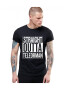 THEICONIC Tricou negru barbati - Straight Outta Teleorman - Pled.ro