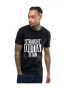 THEICONIC Tricou negru barbati - Straight Outta Titan - Pled.ro