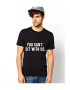 THEICONIC Tricou Sit With Us - Negru - Pled.ro