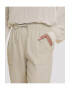 Threadbare Pantaloni crop din amestec de in Rosewood 7445 - Pled.ro