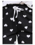 Threadbare Pijama lunga cu imprimeu cu inima Elm 5869 - Pled.ro