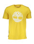 Timberland Tricou barbati din bumbac organic cu imprimeu cu logo si croiala Regular fit Galban - Pled.ro