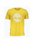 Timberland Tricou barbati din bumbac organic cu imprimeu cu logo si croiala Regular fit Galban - Pled.ro