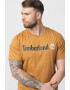 Timberland Tricou cu decolteu la baza gatului si imprimeu logo Linear - Pled.ro