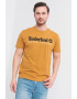 Timberland Tricou de bumbac cu decolteu la baza gatului si imprimeu logo - Pled.ro