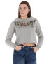 Timeout Bluza sport crop cu decolteu la baza gatului - Pled.ro