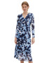 Tom Tailor Rochie midi cu decolteu in V si model floral - Pled.ro