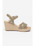 Tom Tailor Sandale wedge tip espadrile de piele ecologica - Pled.ro