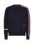 Tommy Hilfiger Bluza sport din bumbac organic cu decolteu la baza gatului - Pled.ro