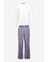 Tommy Hilfiger Pijama din bumbac organic cu pantaloni lungi - Pled.ro