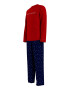 Tommy Hilfiger Pijama lunga din bumbac organic cu imprimeu - Pled.ro