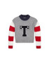 Tommy Hilfiger Pulover cu maneci cu model in dungi College Style - Pled.ro