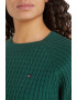 Tommy Hilfiger Pulover de bumbac organic cu model torsade - Pled.ro