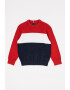 Tommy Hilfiger Pulover tricotat fin din bumbac cu model colorblock - Pled.ro