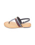 Tommy Hilfiger Sandale de piele cu bareta separatoare si logo metalic - Pled.ro