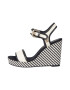 Tommy Hilfiger Sandale din piele cu talpa wedge si bareta pe glezna - Pled.ro