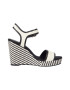 Tommy Hilfiger Sandale din piele cu talpa wedge si bareta pe glezna - Pled.ro