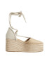 Tommy Hilfiger Sandale-espadrile cu sireturi si talpa wedge - Pled.ro