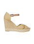 Tommy Hilfiger Sandale-espadrile cu talpa wedge si garnituri din piele - Pled.ro