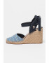 Tommy Hilfiger Sandale-espadrile din material textil cu talpa wedge - Pled.ro