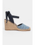 Tommy Hilfiger Sandale-espadrile din material textil cu talpa wedge - Pled.ro