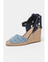 Tommy Hilfiger Sandale-espadrile din material textil cu talpa wedge - Pled.ro