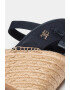 Tommy Hilfiger Sandale-espadrile din material textil cu talpa wedge - Pled.ro