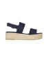 Tommy Hilfiger Sandale flatform de bumbac - Pled.ro