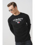 Tommy Jeans Bluza de bumbac organic cu imprimeu logo contrastant - Pled.ro