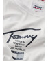 Tommy Jeans Body din amestec de bumbac organic cu model striat si imprimeu logo - Pled.ro