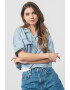 Tommy Jeans Camasa crop din denim - Pled.ro