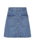 Tommy Jeans Fusta de denim cu croiala in A si buzunare cu clapa - Pled.ro